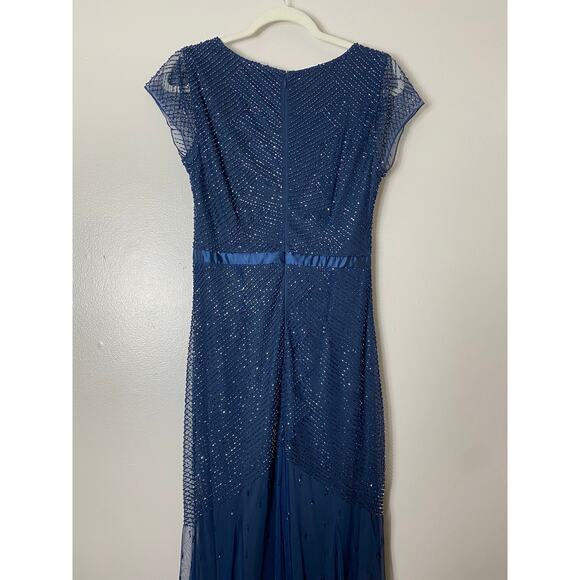ADRIANNA PAPELL DRESS GOWN 6 MOTHER OF THE BRIDE FORMAL EVENING BRIDESMAID - Picture 10 of 15